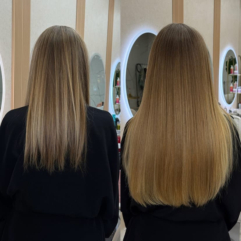 Hair extension transformation Miami — Standard Keratin Bond 160 capsules — WOW HAIR MIAMI